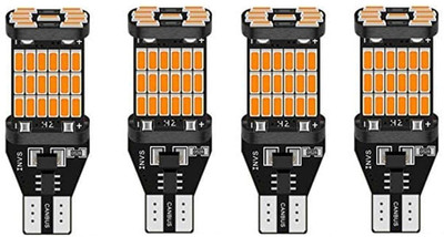 carfrill Front, Side LED Indicator Light for Universal For Car Twin(Amber)