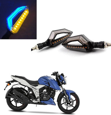 Vagary Front, Rear LED Indicator Light for TVS Apache RTR 160(Blue, Yellow)