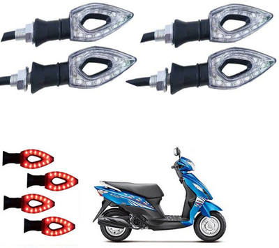 REPLEY Front, Rear LED Indicator Light for Suzuki Lets(Red)