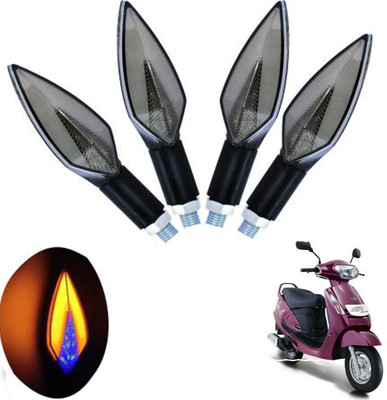 REPLEY Front, Rear LED Indicator Light for Mahindra Duro(Yellow, Blue)