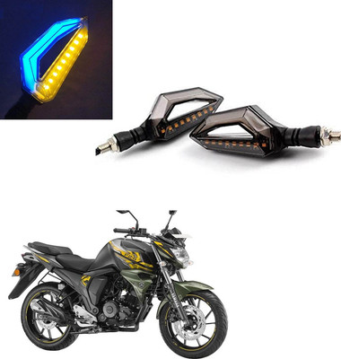 Vagary Front, Rear LED Indicator Light for Yamaha FZ-S(Blue, Yellow)