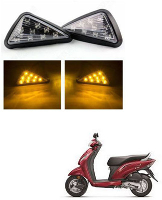 REPLEY Front, Rear LED Indicator Light for Honda Activa i(Yellow)