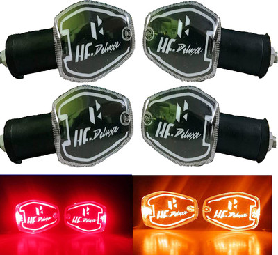 PBTA Front, Rear, Side LED Indicator Light for Hero HF Deluxe(Amber, Red)