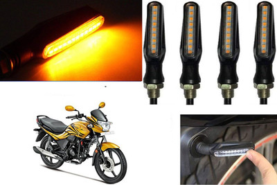 Smarter Ride Front, Rear, Side LED Indicator Light for Hero Passion X Pro(Amber)