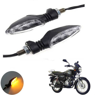 REPLEY Front, Rear LED Indicator Light for Bajaj Boxer(Yellow)