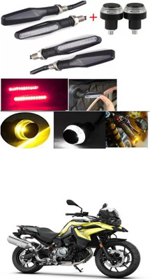 E-Shoppe Front, Rear, Side LED Indicator Light for BMW Universal For Bike(Yellow, Blue)