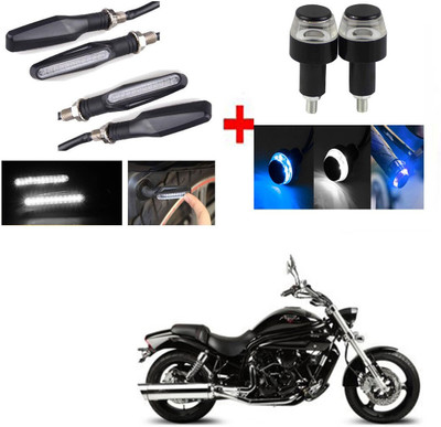 BXtremeZ Side LED Indicator Light for Hyosung Aquila Pro 650(White, Blue)