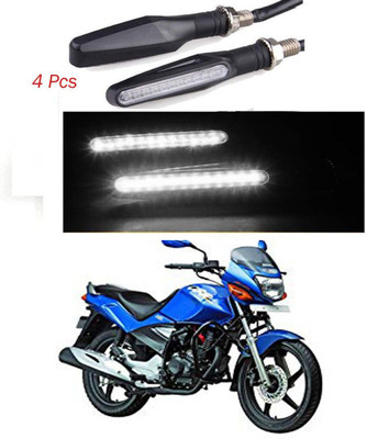 BRPEARl Front, Rear LED Indicator Light for Hero CBZ TYPE 1(White)