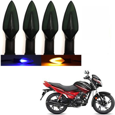 BXtremeZ Side, Front, Rear LED Indicator Light for Hero Glamour FI(Blue, Amber)