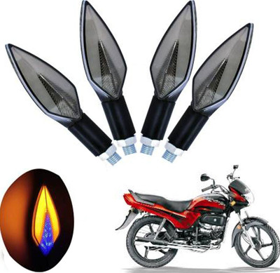 REPLEY Front, Rear LED Indicator Light for Hero Passion Plus(Yellow, Blue)