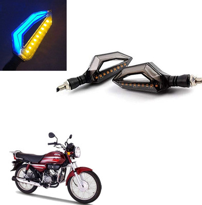 Vagary Front, Rear LED Indicator Light for Honda CD Dawn(Blue, Yellow)