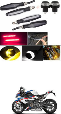 E-Shoppe Front, Rear, Side LED Indicator Light for BMW Universal For Bike(Yellow, Blue)