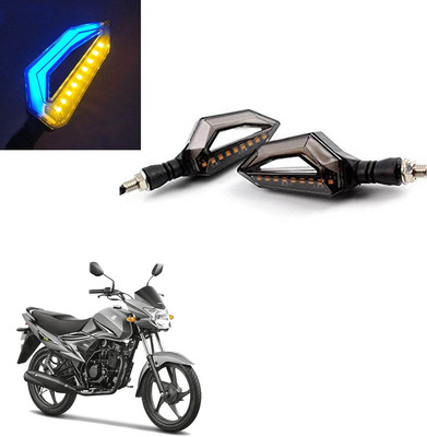 Vagary Front, Rear LED Indicator Light for Suzuki Hayate(Blue, Yellow)