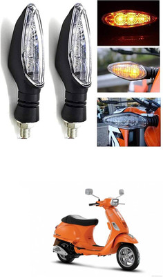 LOVMOTO Front, Rear LED Indicator Light for Piaggio Vespa LX(Yellow)