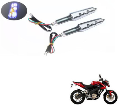 REPLEY Front, Rear LED Indicator Light for Bajaj Pulsar 200 NS DTS-i(Blue, Orange)