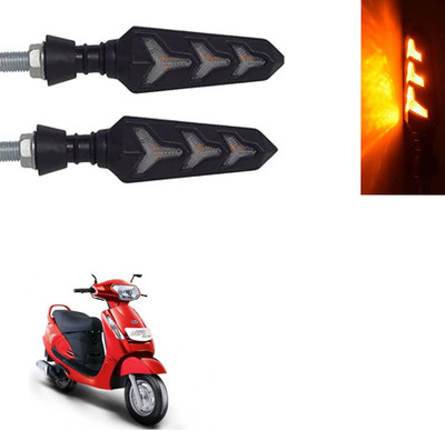 Vagary Front, Rear LED Indicator Light for Mahindra Duro(Yellow)