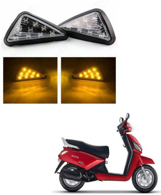 REPLEY Front, Rear LED Indicator Light for Mahindra Gusto(Yellow)