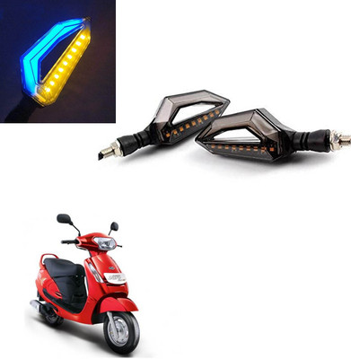 Vagary Front, Rear LED Indicator Light for Mahindra Duro(Blue, Yellow)