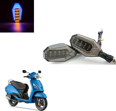 Vagary Front, Rear LED Indicator Light for TVS Jupiter(Blue, Yellow)
