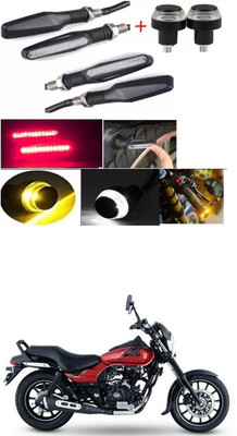 E-Shoppe Front, Rear, Side LED Indicator Light for Bajaj Universal For Bike(Yellow, Blue)