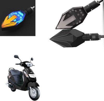 Vagary Front, Rear LED Indicator Light for Mahindra Duro DZ(Blue, Yellow)