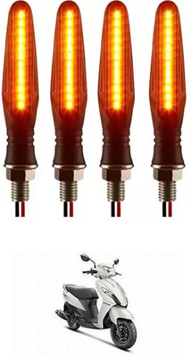 E-Shoppe Front, Rear, Side LED Indicator Light for Suzuki Let's(Yellow)