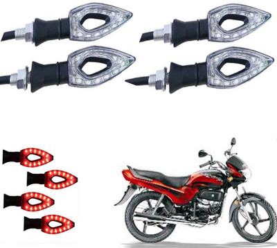 REPLEY Front, Rear LED Indicator Light for Hero Passion Plus(Red)