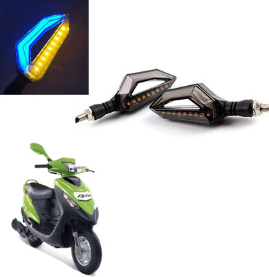 Vagary Front, Rear LED Indicator Light for Mahindra Flyte(Blue, Yellow)