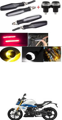 E-Shoppe Front, Rear, Side LED Indicator Light for BMW Universal For Bike(Yellow, Blue)