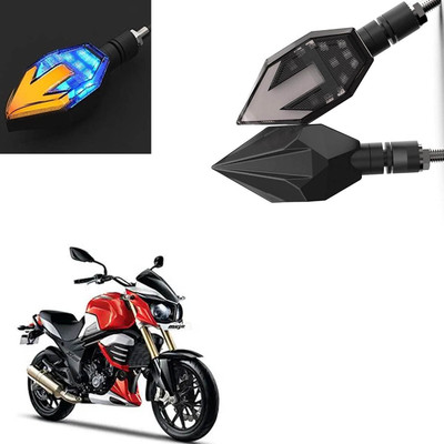 Vagary Front, Rear LED Indicator Light for Mahindra Universal For Bike(Blue, Yellow)