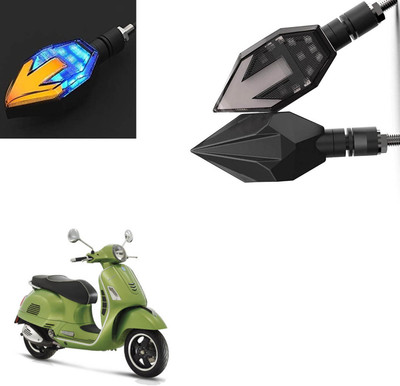Vagary Front, Rear LED Indicator Light for Piaggio Vespa(Blue, Yellow)