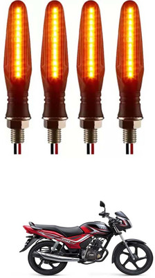 E-Shoppe Front, Rear, Side LED Indicator Light for TVS Universal For Bike(Yellow)