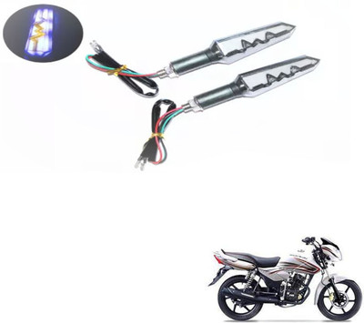 REPLEY Front, Rear LED Indicator Light for TVS Phoenix 125(Blue, Orange)