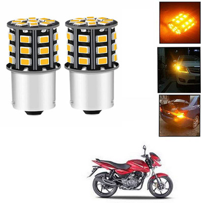 REPLEY Front, Rear LED Indicator Light for Bajaj Pulsar 180 DTS-i(Orange)