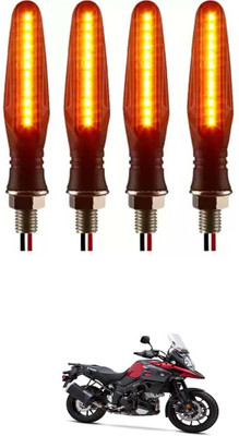 E-Shoppe Front, Rear, Side LED Indicator Light for Suzuki Universal For Bike(Yellow)