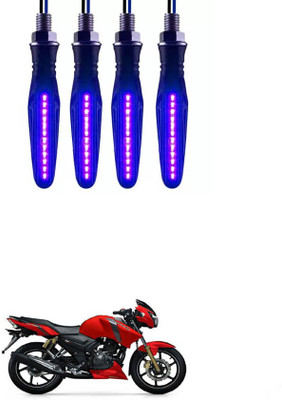 E-Shoppe Front, Rear, Side LED Indicator Light for Universal For Bike Apache RTR 160(Blue)
