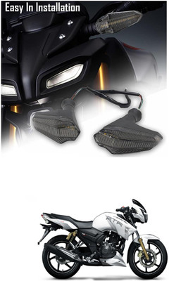 LOVMOTO Front, Rear LED Indicator Light for TVS Apache RTR 180(Yellow)