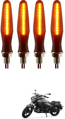 E-Shoppe Front, Rear, Side LED Indicator Light for Suzuki Universal For Bike(Yellow)