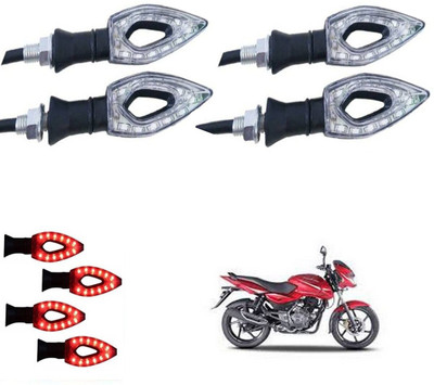 REPLEY Front, Rear LED Indicator Light for Bajaj Pulsar 180 DTS-i(Red)