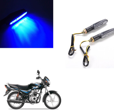 Vagary Front, Rear LED Indicator Light for Bajaj CT 100(Blue)