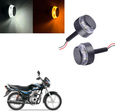 Vagary Front LED Indicator Light for Bajaj CT 100(White, Amber)