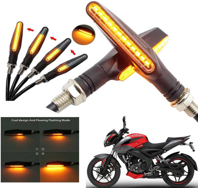 Generox Front, Rear LED Indicator Light for Bajaj Pulsar 200NS(Amber)