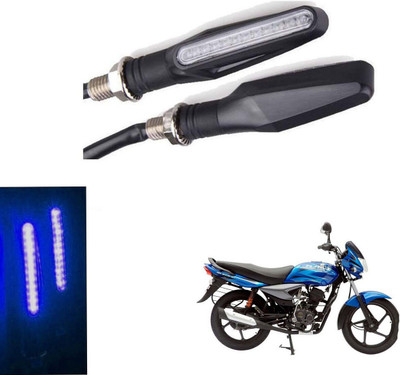 REPLEY Front, Rear LED Indicator Light for Bajaj Platina 125(Blue)