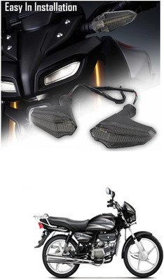 LOVMOTO Front, Rear LED Indicator Light for Hero Splendor Plus(Multicolor)