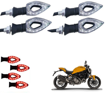 REPLEY Front, Rear LED Indicator Light for Kawasaki Ninja 300(Red)