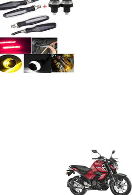 E-Shoppe Front, Rear, Side LED Indicator Light for Yamaha Universal For Bike(Yellow, Blue)