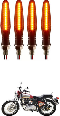 E-Shoppe Front, Rear, Side LED Indicator Light for Royal Enfield Universal For Bike(Yellow)