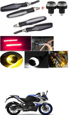 E-Shoppe Front, Rear, Side LED Indicator Light for Bajaj Universal For Bike(Yellow, Blue)