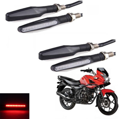 REPLEY Front, Rear LED Indicator Light for Bajaj Universal For Bike(Red)