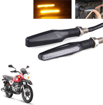 Vagary Front, Rear LED Indicator Light for Bajaj Boxer(Yellow)